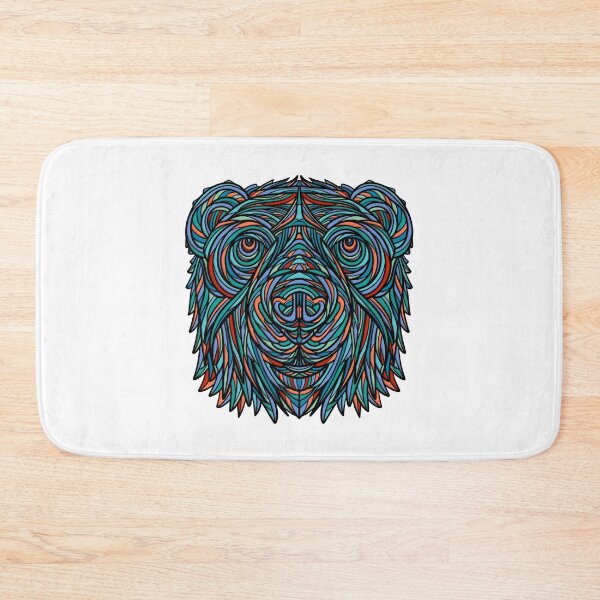 Item preview, Colorful abstract bear head design designed and sold by DaveDanchuk.