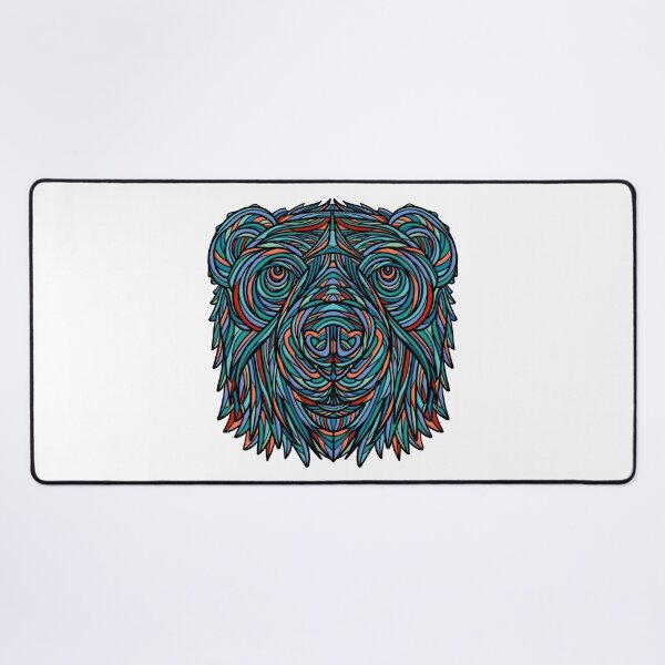 Item preview, Colorful abstract bear head design designed and sold by DaveDanchuk.