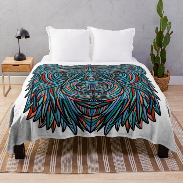 Item preview, Colorful abstract bear head design designed and sold by DaveDanchuk.