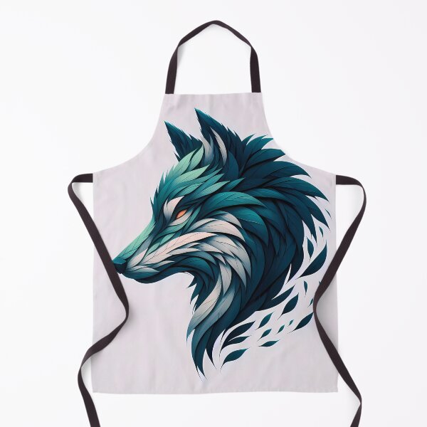 Item preview, Minimalist Wolf Made of Leaves, Ai Generated Art  designed and sold by ACC .
