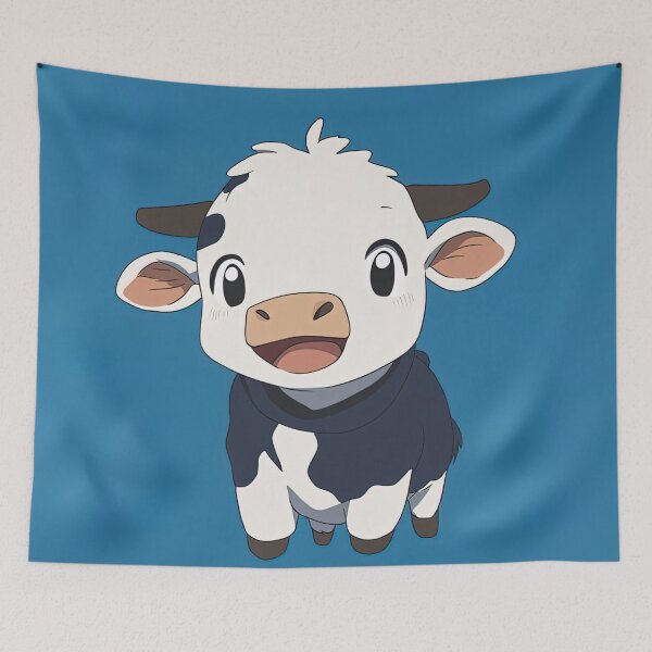 Item preview, Cute Cow | Anime style designed and sold by ComicsFactory.