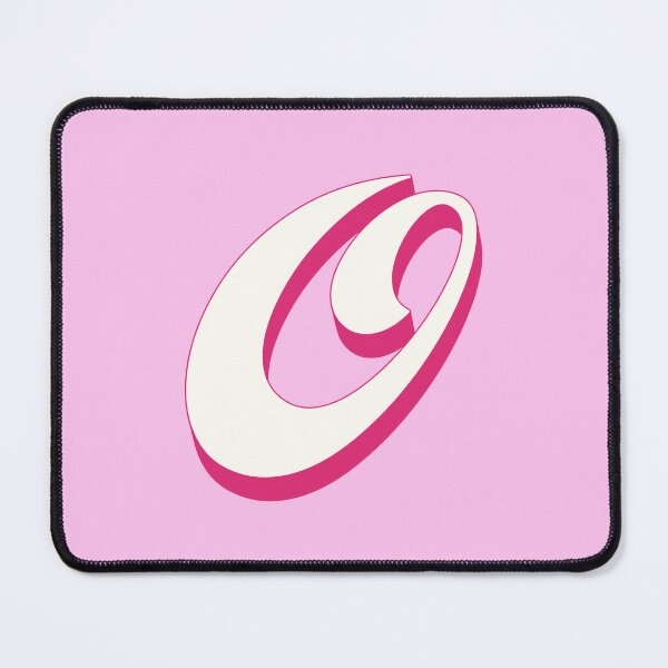 Item preview, O Letter Initial Monogram Retro Pink  designed and sold by Serendipity Studios.