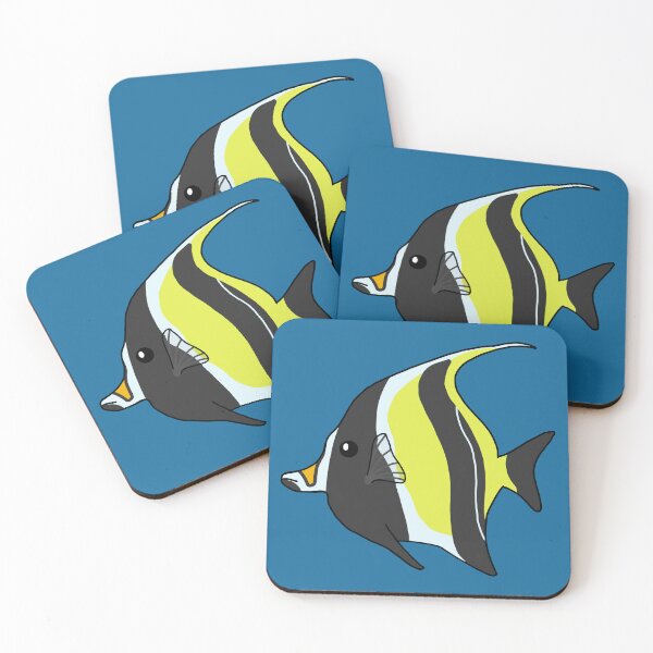 Item preview, Moorish Idol fish designed and sold by Leapingdoe.
