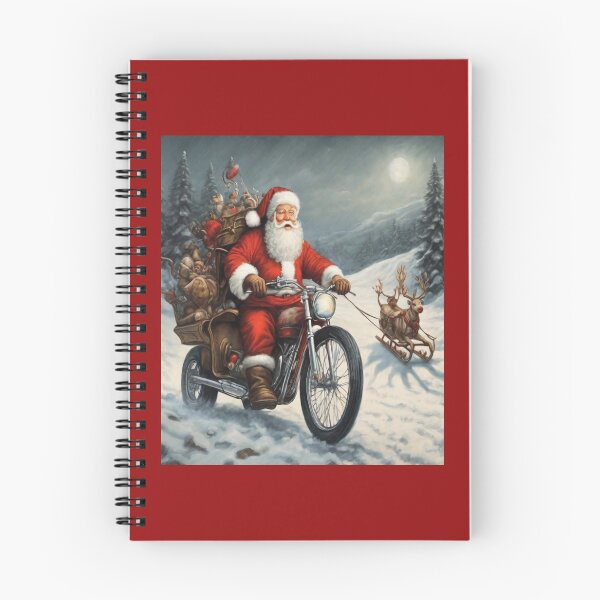 Item preview, Santa Claus on Motorbike Bringing Gifts designed and sold by Artisticanvas.
