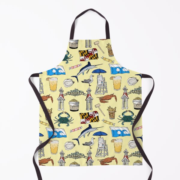 Item preview, Ocean City Maryland Pattern - Yellow designed and sold by Elizabeth Weglein.