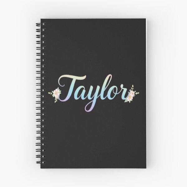 Item preview, Elegant Pastel 'Taylor' Script with Floral Accents designed and sold by ColorsSoul ⭐️⭐️⭐️⭐️⭐️.