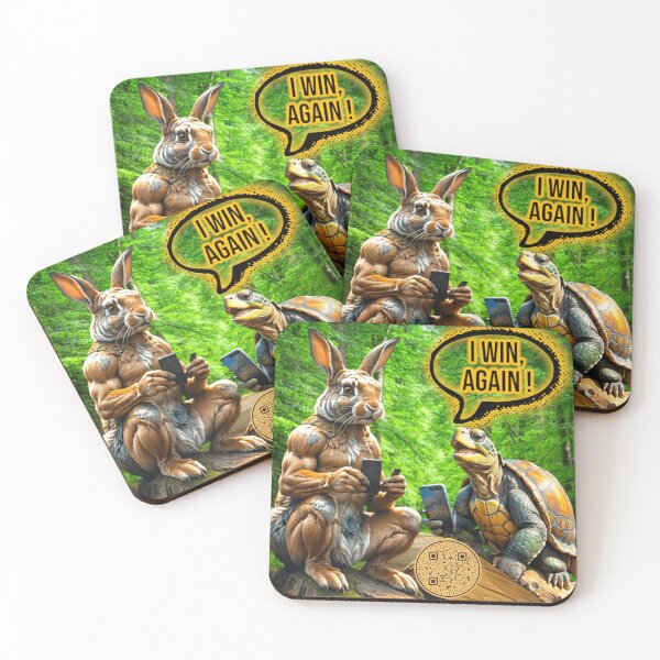Item preview, New Age Rabbit & Turtoise Wins Again Story Tale Interactive Musical & Movement QR code scannable Image  designed and sold by B-DIFF-e-RENT.