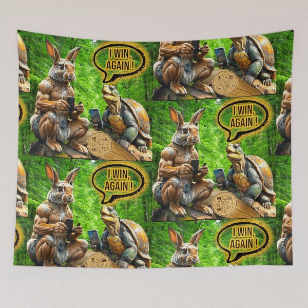 Item preview, New Age Rabbit & Turtoise Wins Again Story Tale Interactive Musical & Movement QR code scannable Image  designed and sold by B-DIFF-e-RENT.