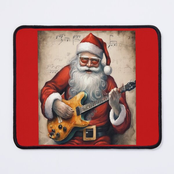 Item preview, Santa Claus Rockin' Guitar designed and sold by Artisticanvas.