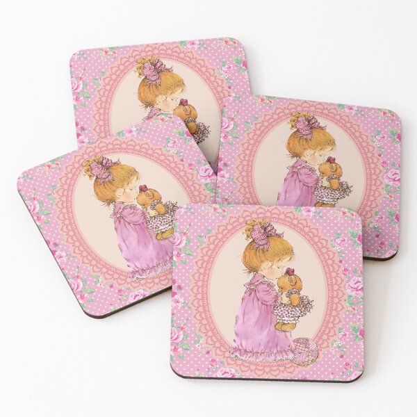 Item preview, Girl Sarah Kay with teddy bear D4 designed and sold by DecoVintage.