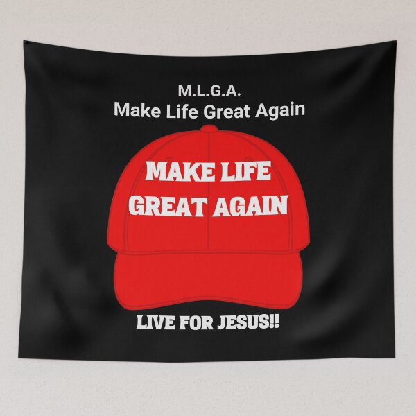 Item preview, Make Life Great Again Red Hat like MAGA designed and sold by S4G Tees.