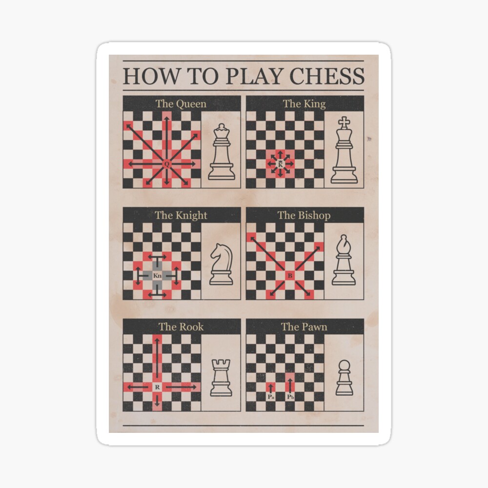Chess Instruction Poster