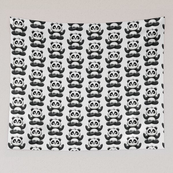 Item preview, Zen Meditating Panda - Cute Animal Meditation Pose designed and sold by Nostalgia Busters.