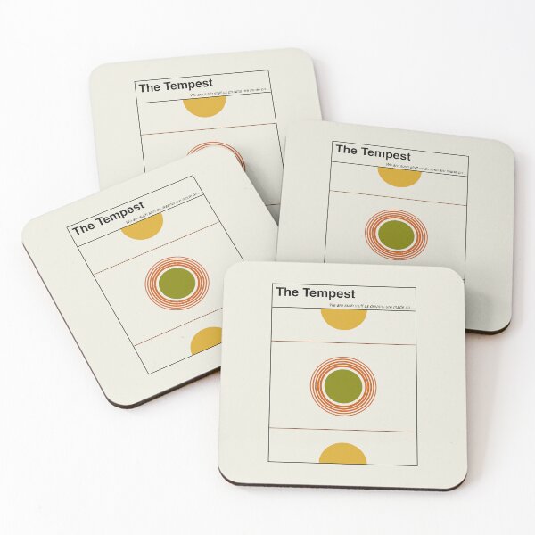 Item preview, The Tempest Shakespeare Minimalist Abstract Art Design designed and sold by kakarikihill.