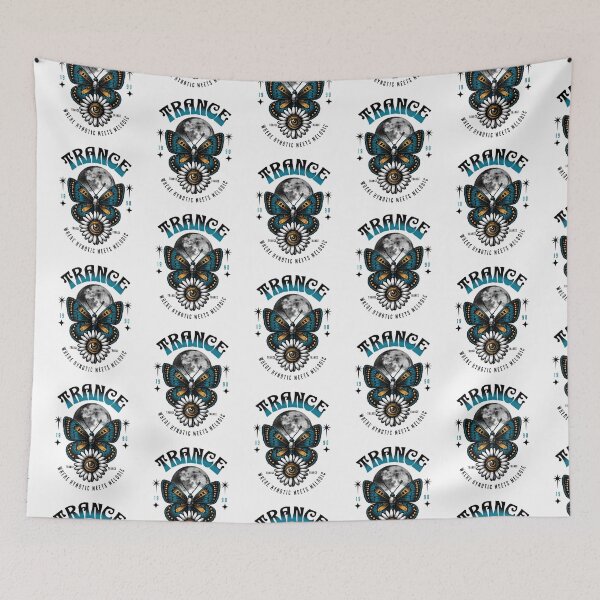Item preview, TRANCE  -  Sunflower Butterfly (Black/Blue)  designed and sold by Discothreadz.
