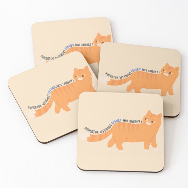 Item preview, funny elegant quote design : superior cat without effort , not sneaky cat designed and sold by puurfectcat.