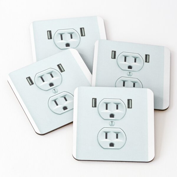 Item preview, WALL OUTLET/ USB CHARGER PRANK STICKER designed and sold by TommyTsunami.