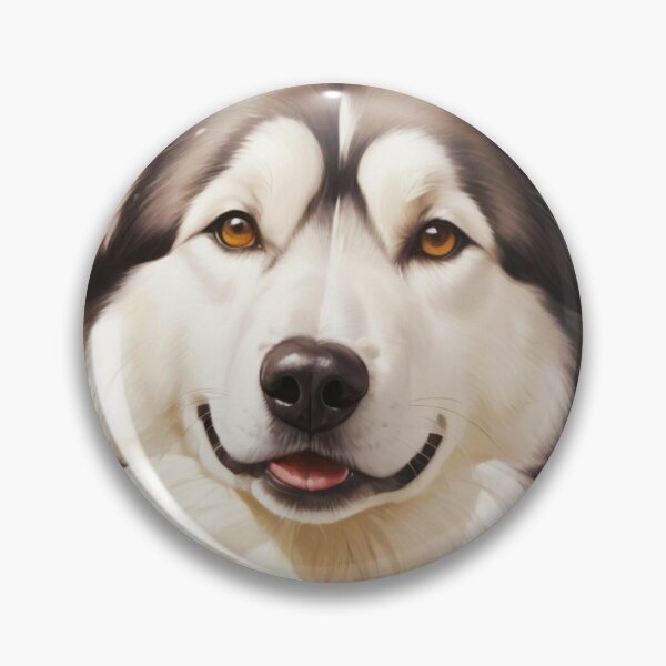 Item preview, Alaskan Malamute Floral Painting Art designed and sold by TheAnimalZ00.