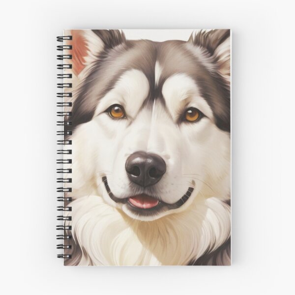 Item preview, Alaskan Malamute Floral Painting Art designed and sold by TheAnimalZ00.