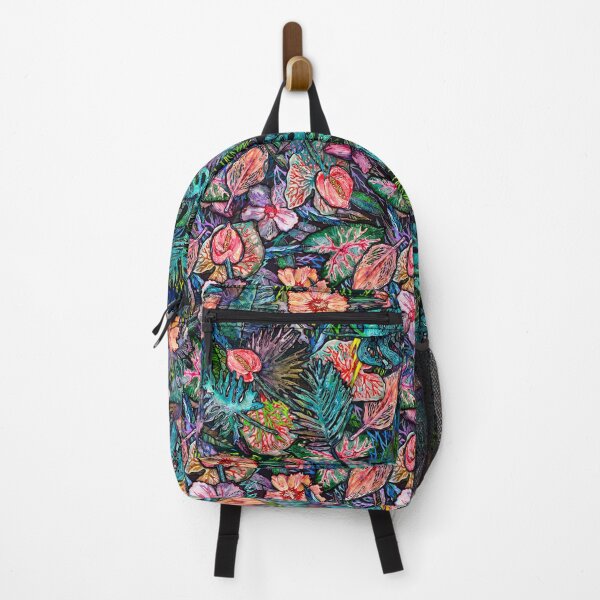 Tropical Rainforest Flowers Backpack