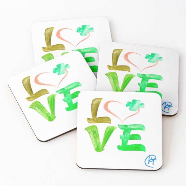 Item preview, Love Irish Clover Art designed and sold by Kalli Taub Art.