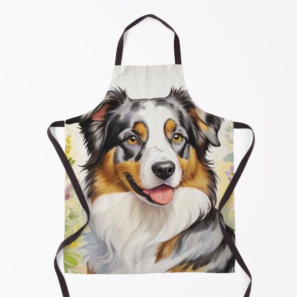 Item preview, Australian Shepherd Floral Painting Art designed and sold by TheAnimalZ00.