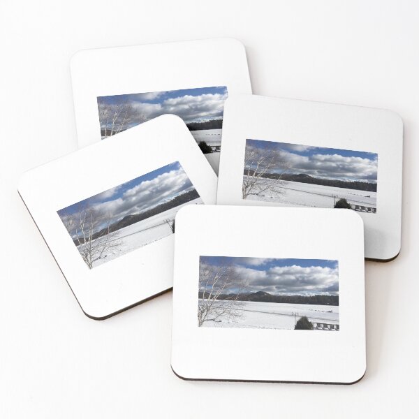 Item preview, Winter Serenity at a Frozen Lake designed and sold by marinab56.