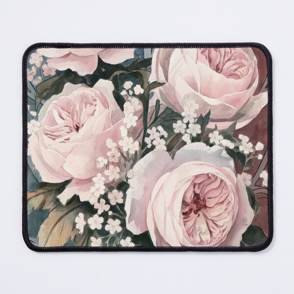 Item preview, Pink and Blue Cabbage Rose Vintage Beauty designed and sold by SloganExpress.