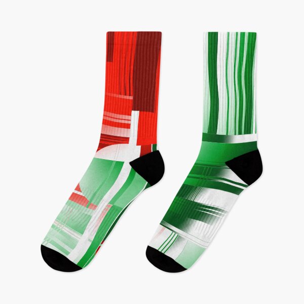 Item preview, Modern Christmas Geometric Red White and Green designed and sold by Sharon Schwalbe.