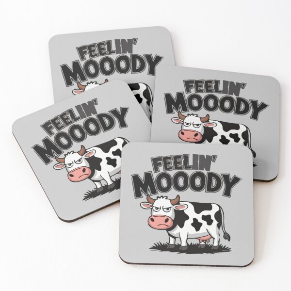 Item preview, Copy of Feelin' Mooody Funny Cow T-shirt Design  designed and sold by Collision19.