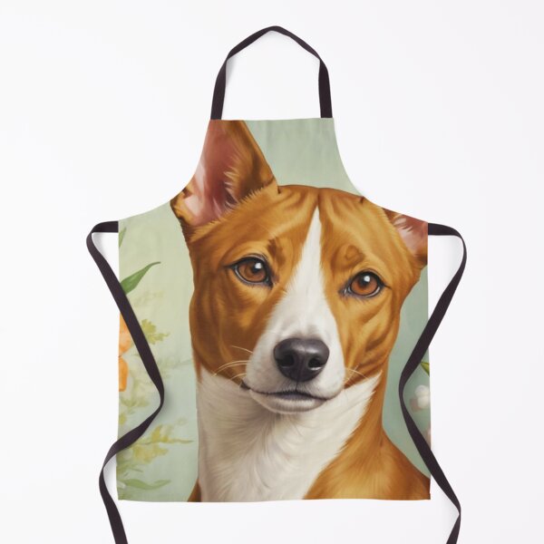 Item preview, Basenji Floral Painting Art designed and sold by TheAnimalZ00.