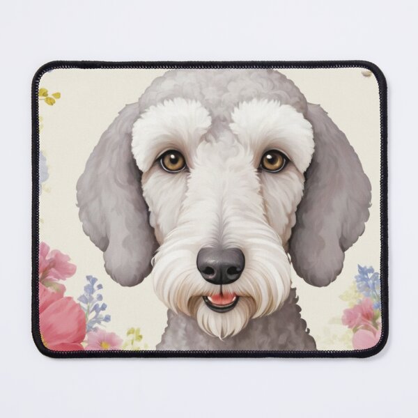 Item preview, Bedlington Terrier Floral Painting Art designed and sold by TheAnimalZ00.