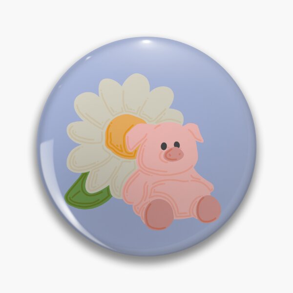 Item preview, Pig with a Daisy designed and sold by ToonyPineapple.