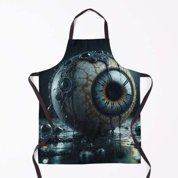 Item preview, Eerie Eyeball with Black Ink Macabre Art designed and sold by koreatvtea.
