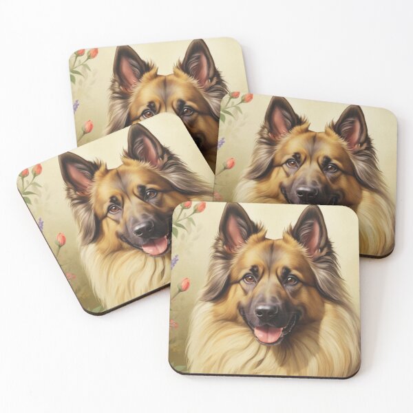 Item preview, Belgian Tervuren Floral Painting Art designed and sold by TheAnimalZ00.