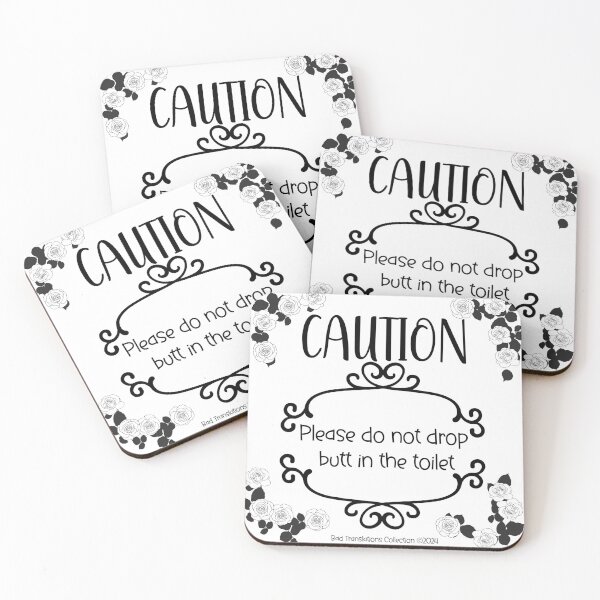 Item preview, caution. toilet. designed and sold by LucysArtRealm.