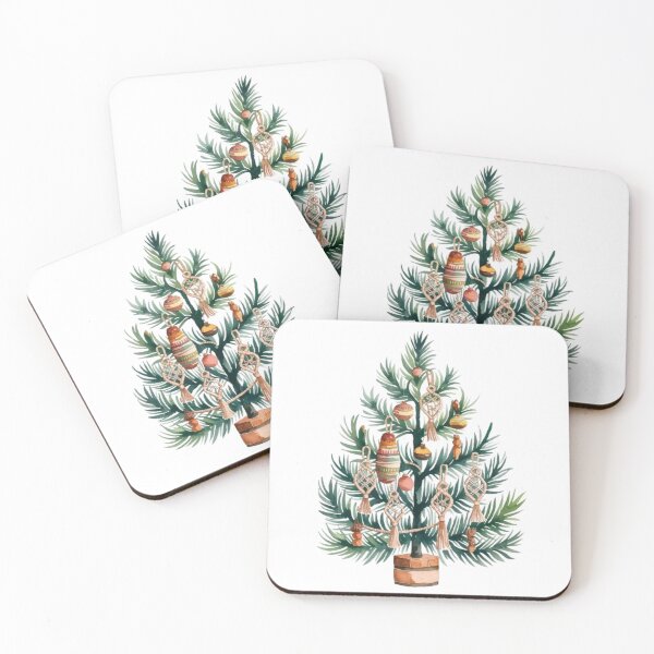 Item preview, Boho style Christmas tree clipart designed and sold by IdeaND.