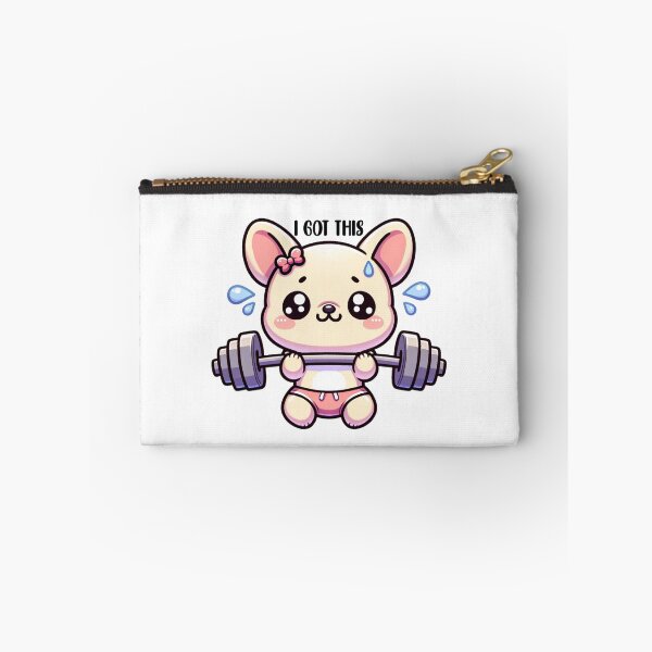 Item preview, Girl French bulldog lifting weights sticker and more designed and sold by CRandRRstickers.