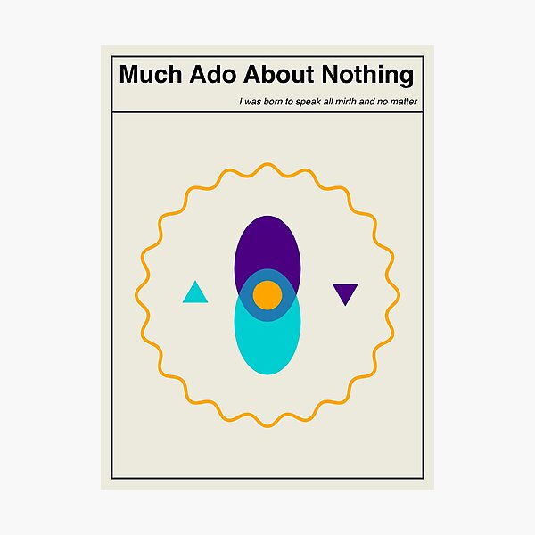 Item preview, Much Ado About Nothing Shakespeare Abstract Art Design designed and sold by kakarikihill.