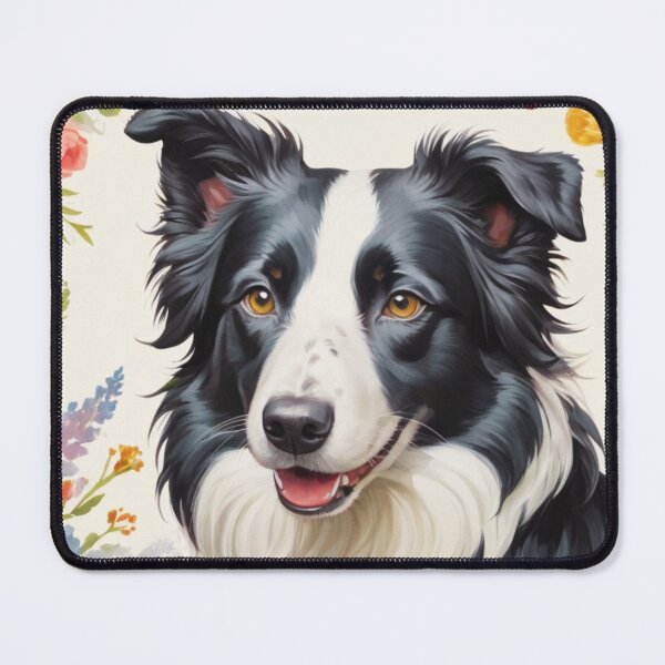 Item preview, Border Collie Floral Painting Art designed and sold by TheAnimalZ00.