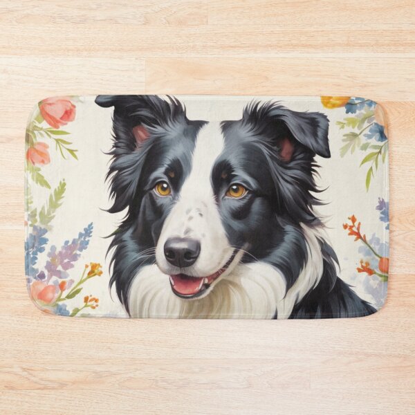Item preview, Border Collie Floral Painting Art designed and sold by TheAnimalZ00.