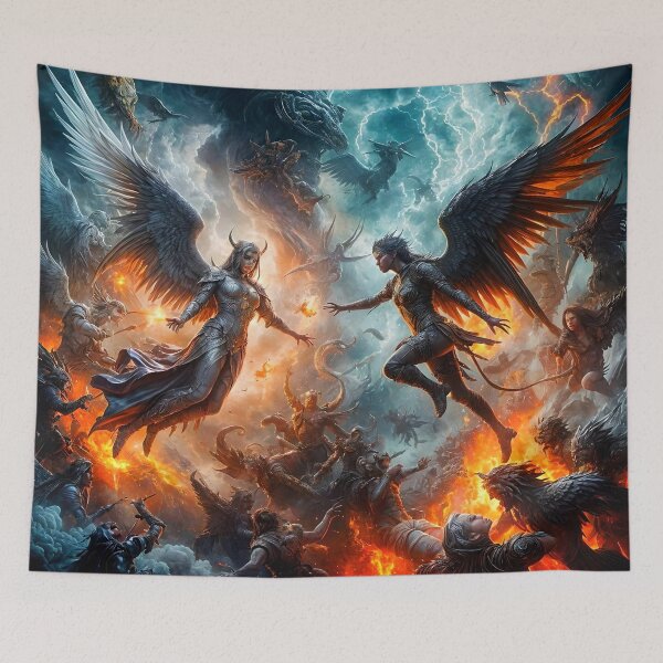 Item preview, Heaven and Hell Confrontation Epic Scene designed and sold by koreatvtea.