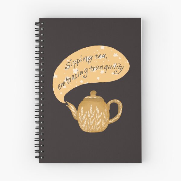 Item preview, Sipping tea embracing tranquility designed and sold by pinkyfish1010.