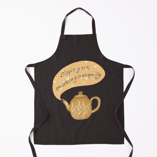 Item preview, Sipping tea embracing tranquility designed and sold by pinkyfish1010.