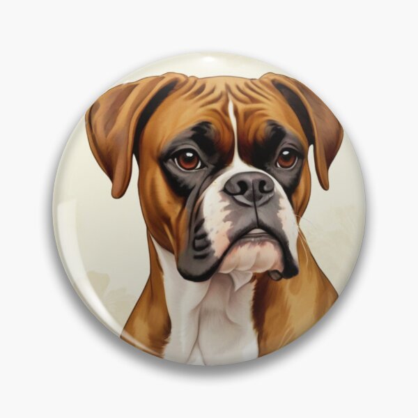 Item preview, Boxer Dog Floral Painting Art designed and sold by TheAnimalZ00.
