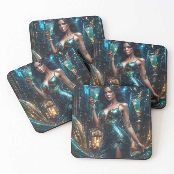 Item preview, Teal Party Dress designed and sold by Fantasy-Fashion.