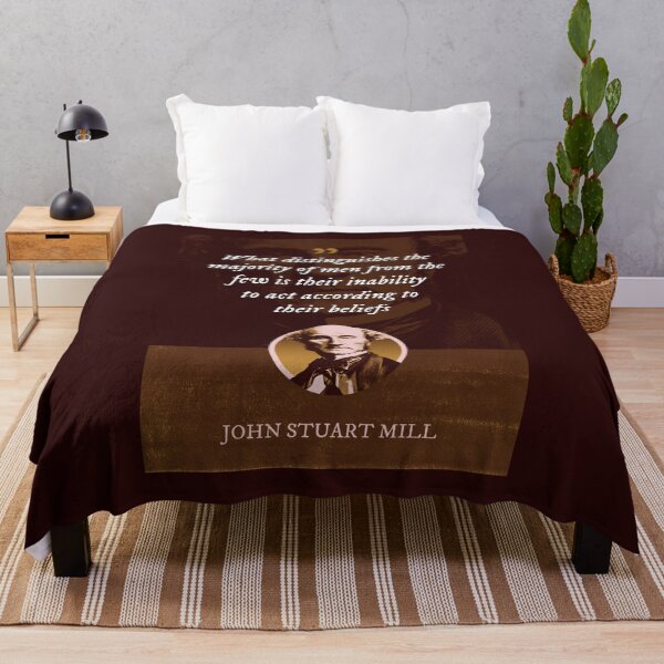 Item preview, John Stuart Mill - What distinguishes the majority of men from the few is their inability to act according to their beliefs designed and sold by Syahrasi.
