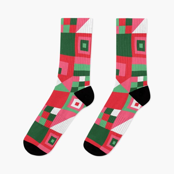 Item preview, Christmas Geometric Pattern Red White Green designed and sold by Sharon Schwalbe.