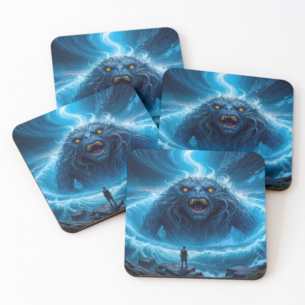 Item preview, Terrifying Two-Headed Creature with Whirlpools designed and sold by koreatvtea.