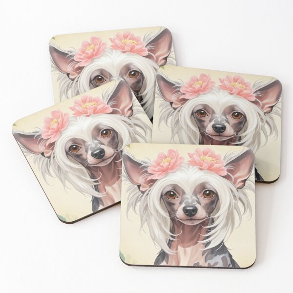 Item preview, Chinese Crested Floral Painting Art designed and sold by TheAnimalZ00.
